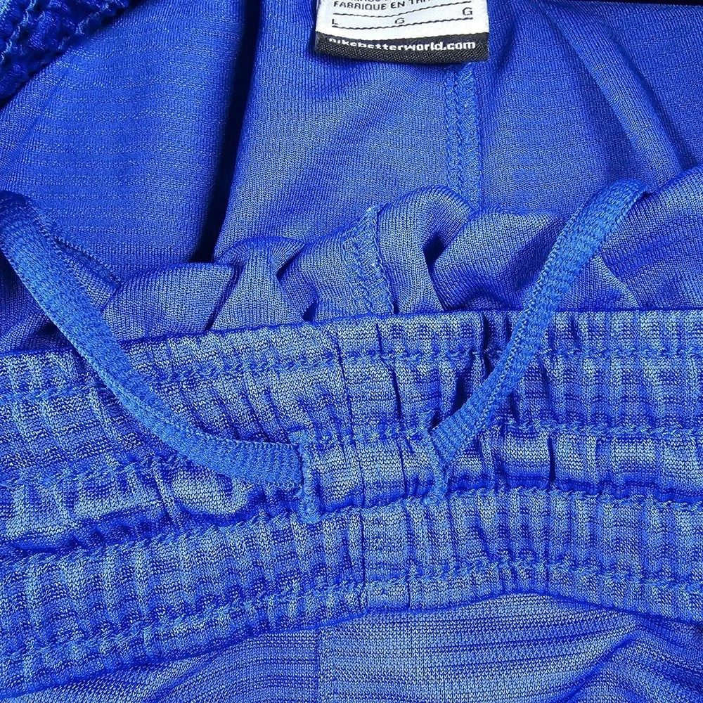 Nike Dri-FIT Basketball Shorts Men's Large Blue Athletic Training Drawstring